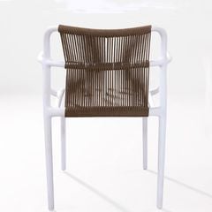 Ghế Nhựa Đúc LH3039 - Thiết Kế Hiện Đại Với Dây Dù Đan, Tay Vịn Thoải Mái