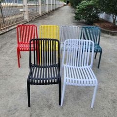 Ghế nhựa đúc LH3045 - Nhựa PP cao cấp, thiết kế sọc dọc từ lưng đến mặt ngồi, đẹp và bền chắc