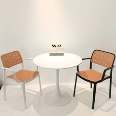 Ghế Nhựa Đúc LHA13E - Thiết Kế Giả Mây Thanh Thoát, Bền Bỉ Cho Mọi Không Gian