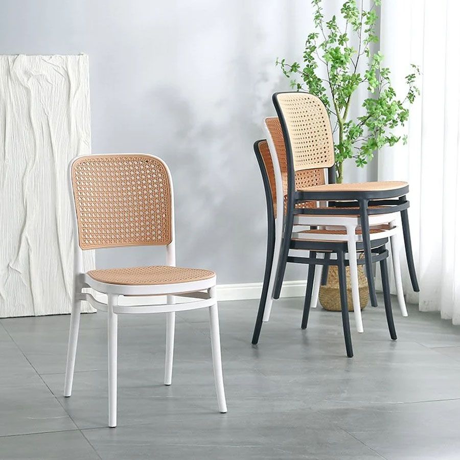 Ghế Nhựa Đúc Giả Mây LH3042 - Thiết Kế Sang Trọng, Chịu Lực Tốt, Phù Hợp Mọi Không Gian