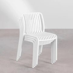 Ghế nhựa đúc LH3045 - Nhựa PP cao cấp, thiết kế sọc dọc từ lưng đến mặt ngồi, đẹp và bền chắc