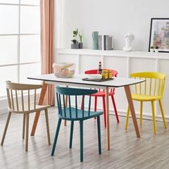 Ghế nhựa đúc nguyên khối LH3004 – Ghế nhựa PP cao cấp cho cafe, văn phòng, bàn ăn, thoáng mát, bền bỉ