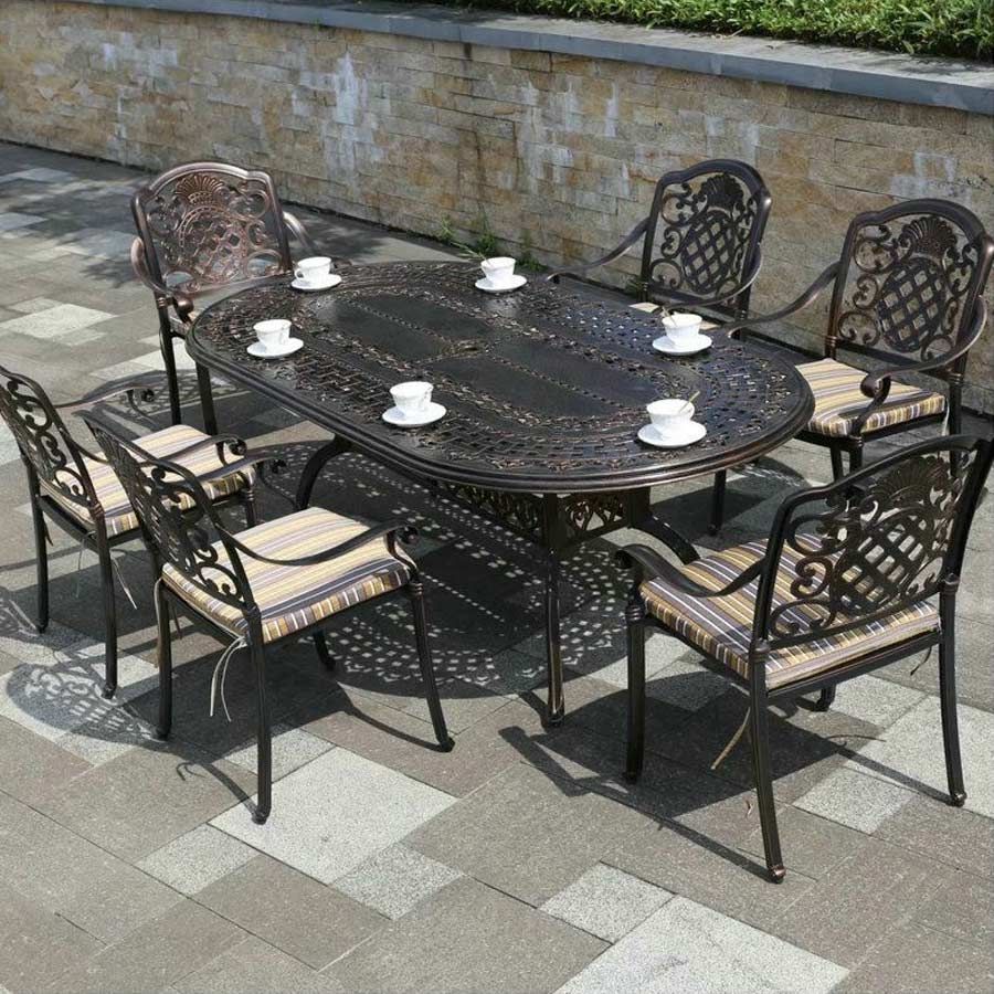 Ghế Sân Vườn Nhôm Đúc LHGN06 - Thiết Kế Tinh Tế Cho Không Gian Ngoài Trời