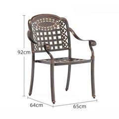 Ghế Nhôm Đúc Ngoài Trời LHAV4 - Phong Cách Sang Trọng Cho Không Gian Ngoài Trời