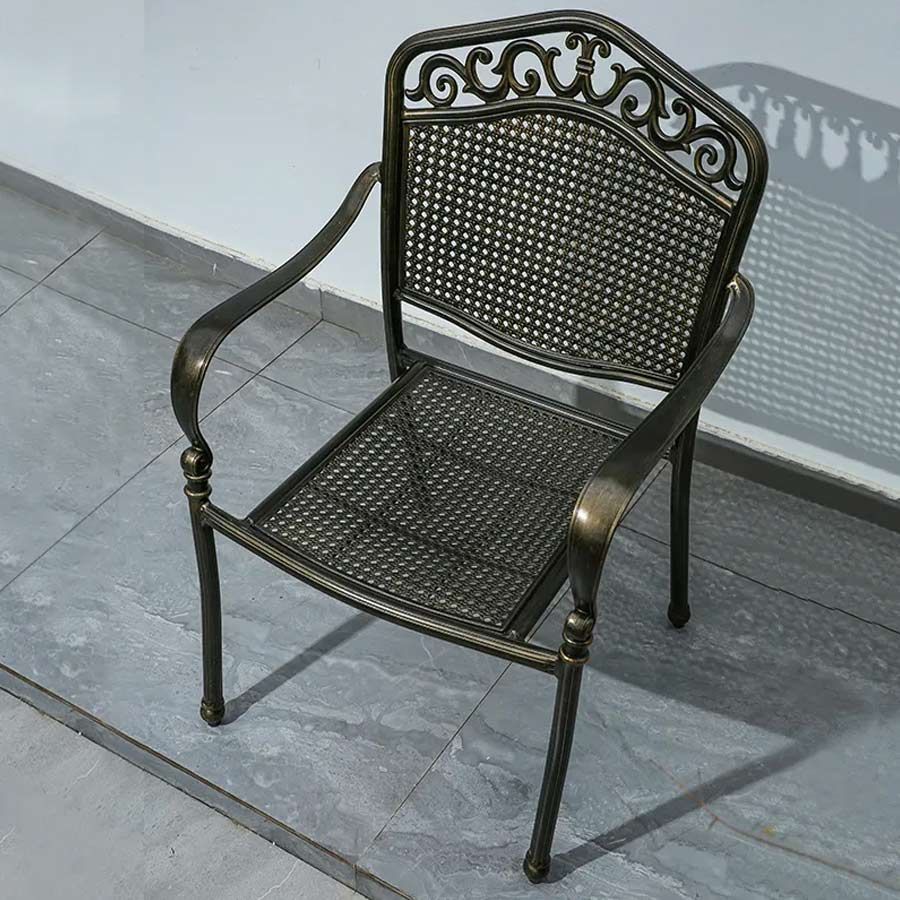 Ghế Sân Vườn Nhôm Đúc LHGN05 - Phong Cách Cổ Điển, Sang Trọng Cho Ngoại Thất