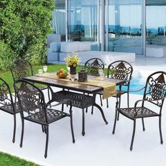 Ghế Sân Vườn Nhôm Đúc LHGN06 - Thiết Kế Tinh Tế Cho Không Gian Ngoài Trời