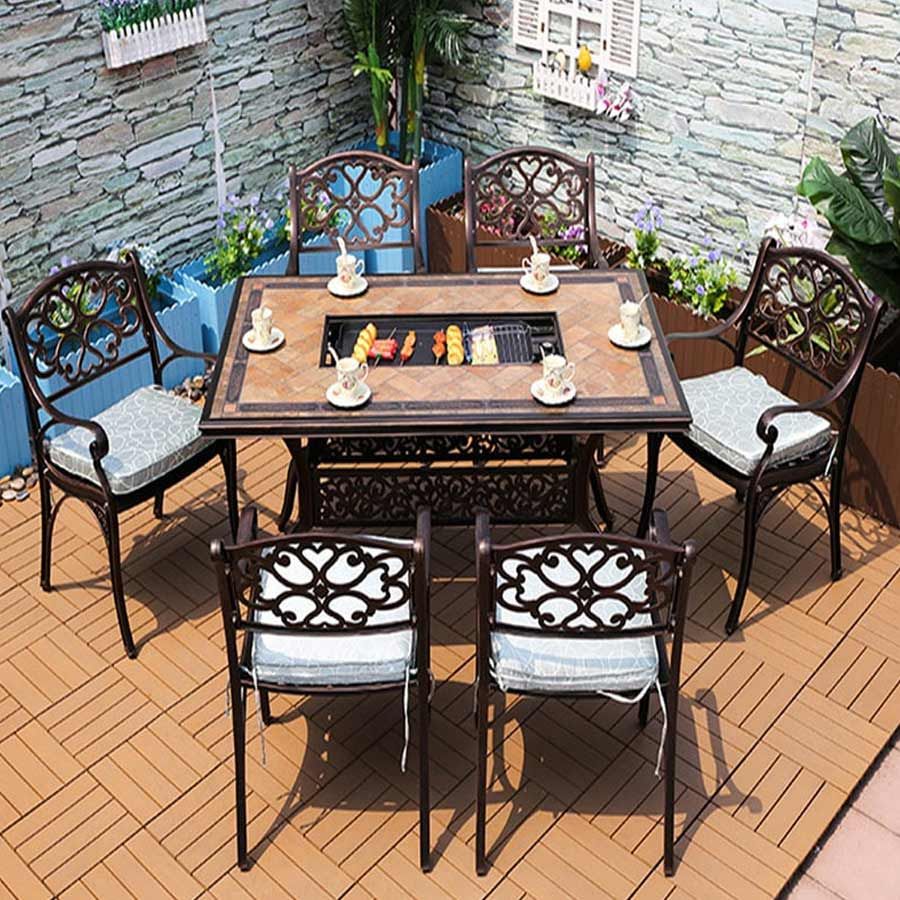Ghế Sân Vườn Nhôm Đúc LHGN23 - Phong Cách Sang Trọng Cho Không Gian Ngoài Trời