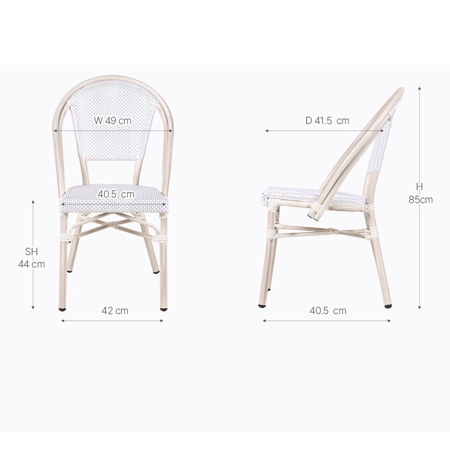 Ghế Lưới Textilene Ngoài Trời LHGC09T - Phong Cách Hiện Đại Và Thoáng Mát Cho Không Gian Ngoại Thất