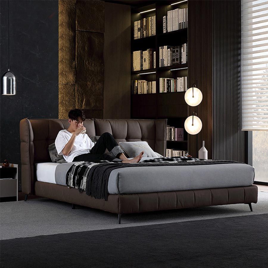 Giường Ngủ Da Fancy LHBE08 – Thiết Kế Sang Trọng và Hiện Đại Cho Phòng Ngủ