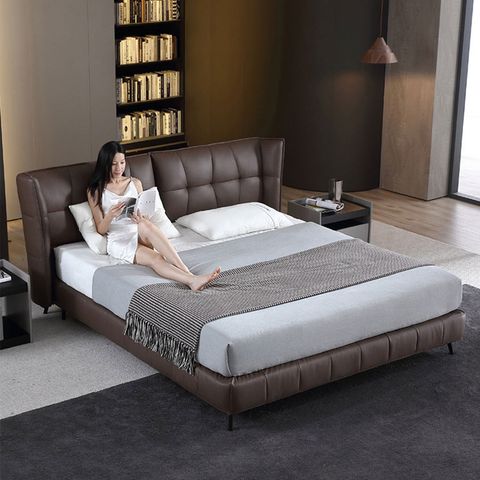 Giường Ngủ Da Fancy LHBE08 – Thiết Kế Sang Trọng và Hiện Đại Cho Phòng Ngủ