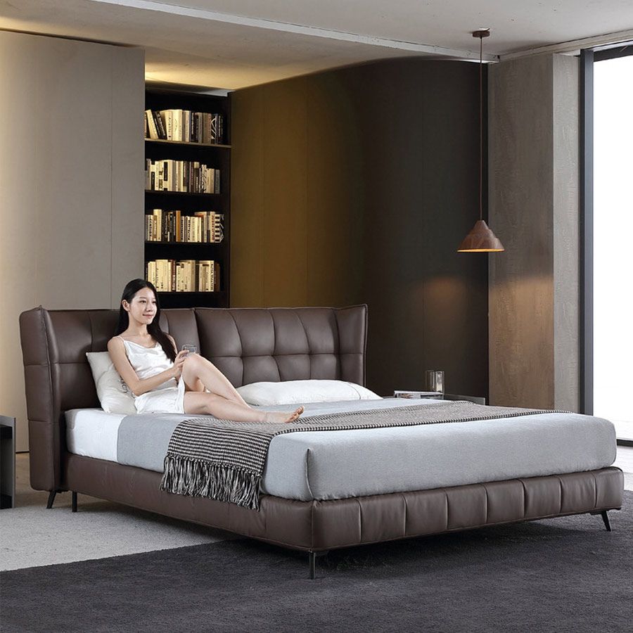 Giường Ngủ Da Fancy LHBE08 – Thiết Kế Sang Trọng và Hiện Đại Cho Phòng Ngủ