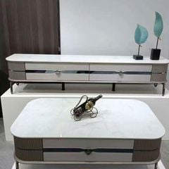 Kệ Tivi LHTV531 - Hiện Đại Với Thiết Kế Mặt Kính Vân Đá