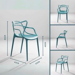 Ghế Cafe LH3008 - Nhựa PP Đúc Nguyên Khối Xếp Chồng Tiện Lợi