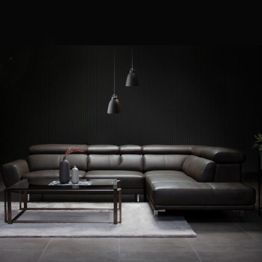 Sofa Da Malaysia LHDG817 - Thiết Kế Góc L Rộng Rãi Với Chất Liệu Da Bò Cao Cấp