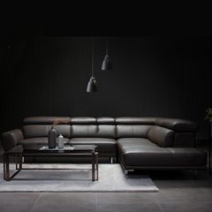 Sofa Da Malaysia LHDG817 - Thiết Kế Góc L Rộng Rãi Với Chất Liệu Da Bò Cao Cấp