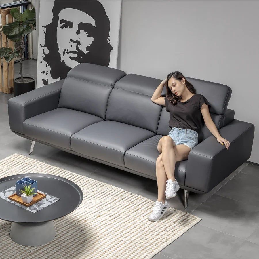 Sofa Da Malaysia LHDV854 - Sang Trọng Và Tinh Tế Với Chất Liệu Da Bò Cao Cấp
