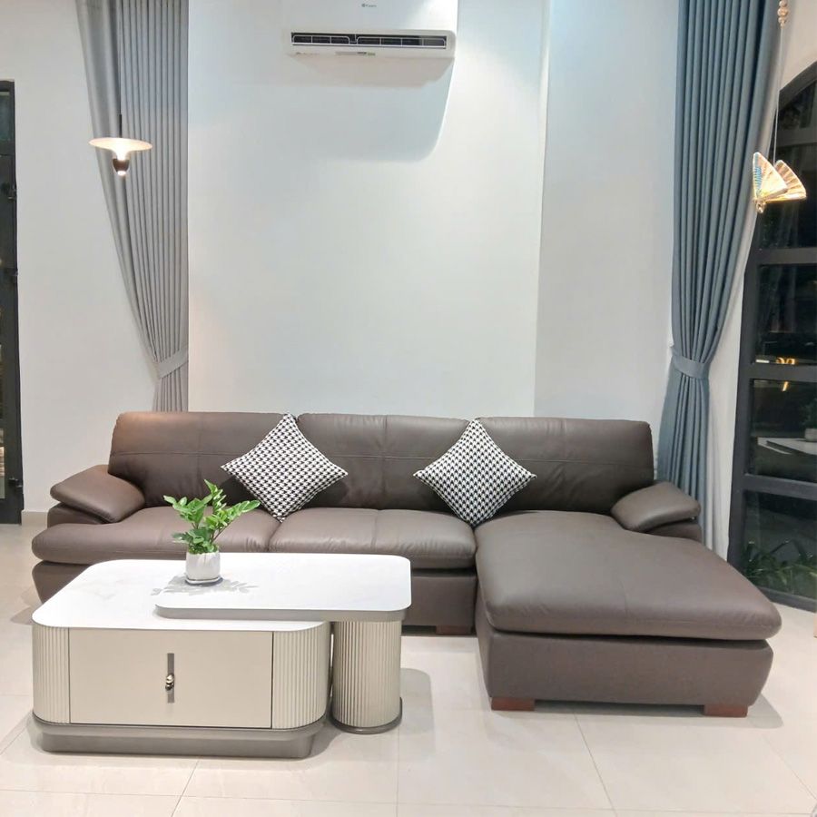 Sofa Da Góc Harry - Sự Lựa Chọn Đẳng Cấp Cho Không Gian Hiện Đại