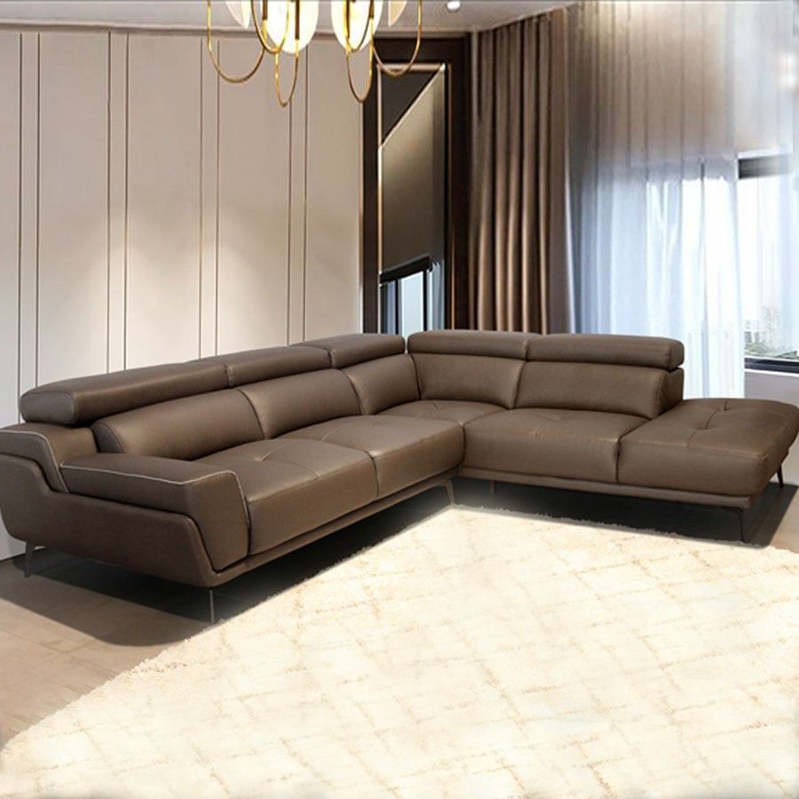Sofa Da Malaysia LHDG789 - Sang Trọng Với Thiết Kế Góc L Hiện Đại