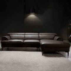 Sofa Da Malaysia LHDG855 - Sang Trọng Và Hiện Đại Với Thiết Kế Góc L