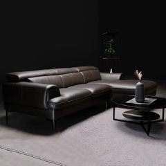 Sofa Da Malaysia LHDG855 - Sang Trọng Và Hiện Đại Với Thiết Kế Góc L