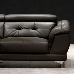 Sofa Da Malaysia LHDG713 - Thiết Kế Góc L Sang Trọng Với Da Bò Cao Cấp