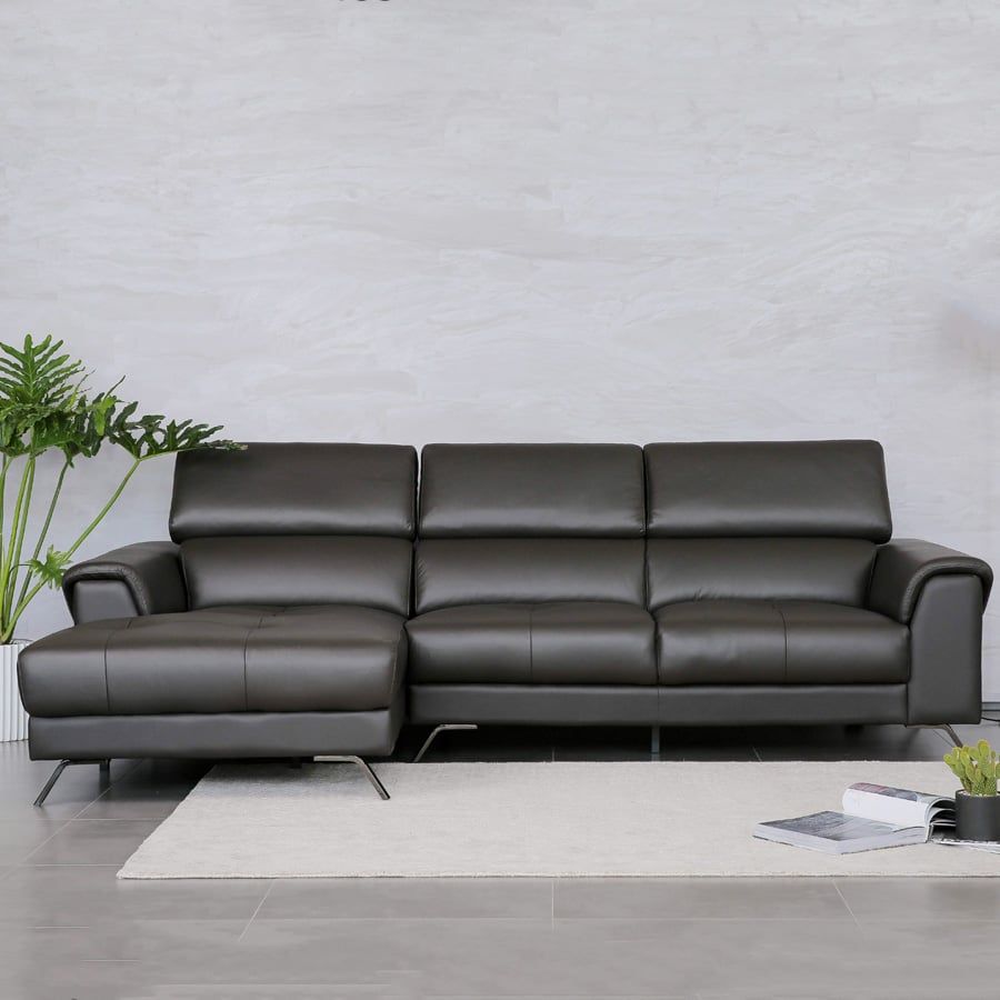 Sofa Da Malaysia LHDG729 - Đẳng Cấp Với Thiết Kế Góc L Rộng Rãi