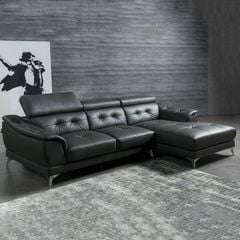 Sofa Da Malaysia LHDG713 - Thiết Kế Góc L Sang Trọng Với Da Bò Cao Cấp
