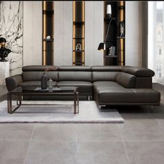 Sofa Da Malaysia LHDG817 - Thiết Kế Góc L Rộng Rãi Với Chất Liệu Da Bò Cao Cấp