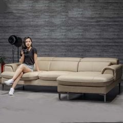 Sofa Da Malaysia LHDG855 - Sang Trọng Và Hiện Đại Với Thiết Kế Góc L
