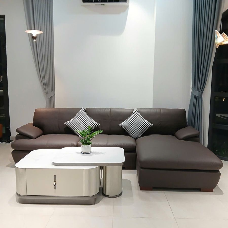 Sofa Da Góc Harry - Sự Lựa Chọn Đẳng Cấp Cho Không Gian Hiện Đại