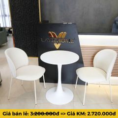 Bộ Bàn Cafe LHB9 + Ghế LHG01 - Sự Kết Hợp Hiện Đại và Thanh Lịch