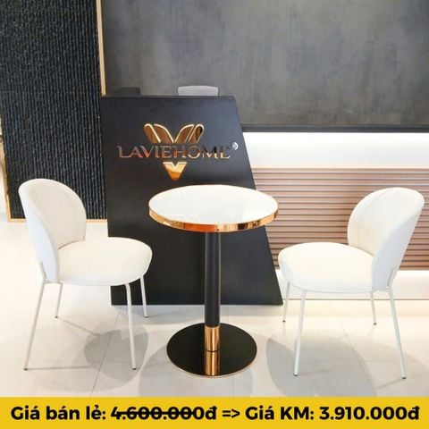 Bộ Bàn Cafe + Ghế LHBD5 + LHG01 – Sự Kết Hợp Sang Trọng, Hiện Đại Cho Không Gian Cafe