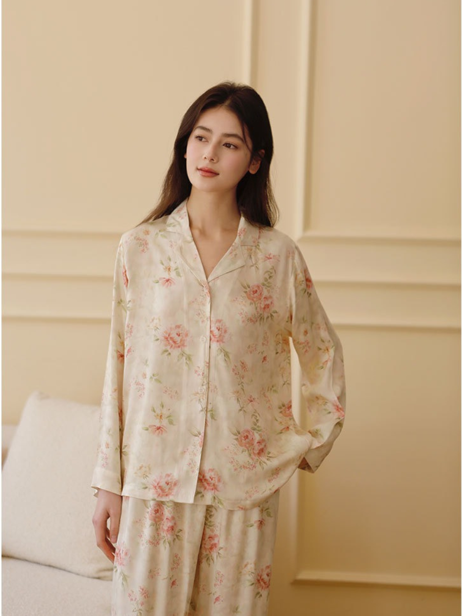 After Bath - Bộ Pyjama Hoa Đồ Ngủ Mặc Nhà – AFTER BATH