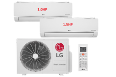 Máy lạnh LG Multi Split Inverter 2.0 HP + 2 dàn lạnh treo tường 1.0 HP và 1.5 HP