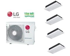 Máy lạnh LG Multi Split Inverter 4.0HP+4 dàn lạnh âm trần cassette 1 hướng thổi 1.0HP