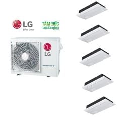 Máy lạnh LG Multi Split Inverter 5.0HP+5 dàn lạnh âm trần cassette 1 hướng thổi 1.0HP