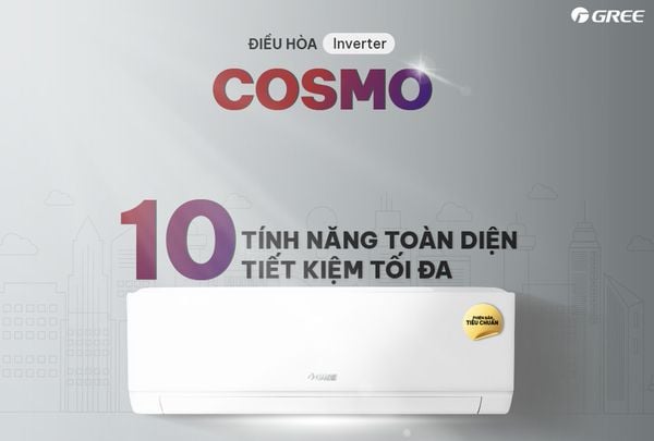 Máy lạnh treo tường GREE Inverter COSMO-9CI (1.0 HP)