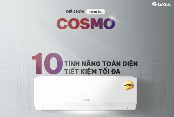 Máy lạnh treo tường GREE Inverter COSMO-12CI (1.5 HP)