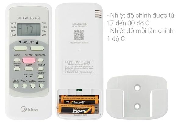 Máy lạnh treo tường Midea Non Inverter MSAFII-18CRN8 (2.0 HP)