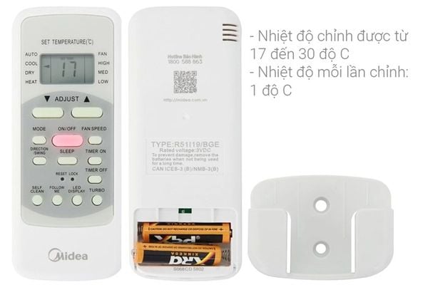 Máy lạnh treo tường Midea Non Inverter MSAFII-24CRN8 (2.5 HP)