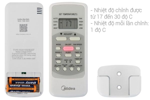 Máy lạnh treo tường Inverter Midea MSAFA-10CRDN8 (1.0 HP)