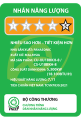 Máy lạnh treo tường Panasonic Inverter CU/CS-U18BKH-8 (2.0 HP) 2025