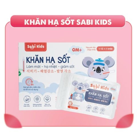 Khăn lau hạ sốt Sabi Kids