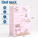 Tủ nhựa Qui Phúc  DELI MAX 5 tầng 