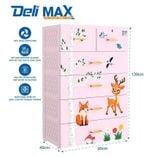  Tủ nhựa Qui Phúc  DELI MAX 5 tầng 
