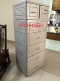  Tủ nhựa Duy Tân Tabi 6 Tầng- Vân Gỗ 