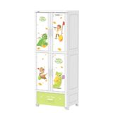  Tủ Wing 4 Cánh 1 Ngăn- 2 ngăn treo 1 ngăn xếp 