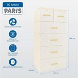  Tủ nhựa Qui Phúc Paris   5 tầng 