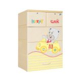  Tủ nhựa Qui Phúc  quần áo KID 4 tầng 100% nguyên liệu nhựa chính phẩm, an toàn cho bé 
