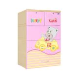  Tủ nhựa Qui Phúc  quần áo KID 4 tầng 100% nguyên liệu nhựa chính phẩm, an toàn cho bé 